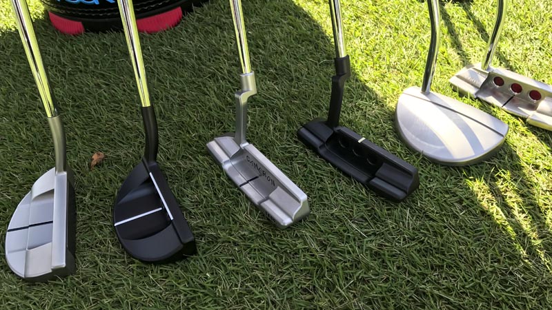 Our line up of Tour putters at the Visa Taiheiyo Masters