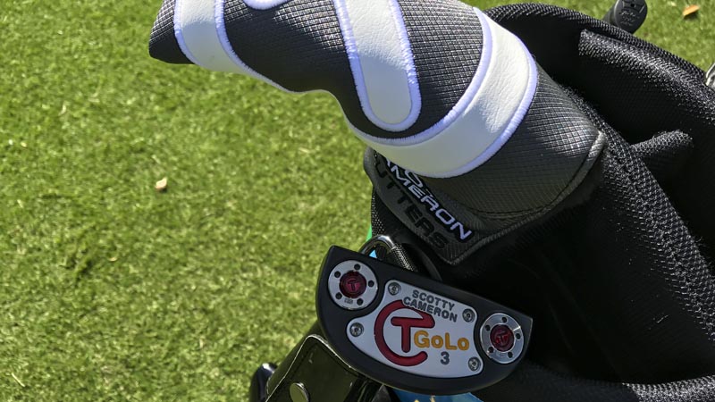 Pop color Circle T headcover with a SC CT Golo 3