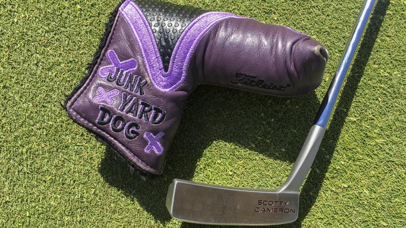 2011 Custom Shop Junk Yard Dog - Purple Leather paired with a California Del Mar