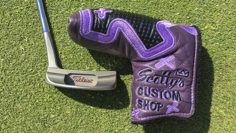 2011 Custom Shop Junk Yard Dog - Purple Leather paired with a California Del Mar