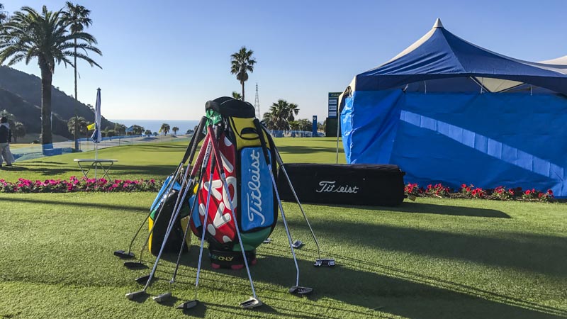 Full arsenal of Scotty Cameron putters at the Japan Golf Tour's Casio World Open.