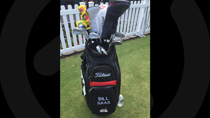 Bill Haas has a new Hula Girl headcover.
