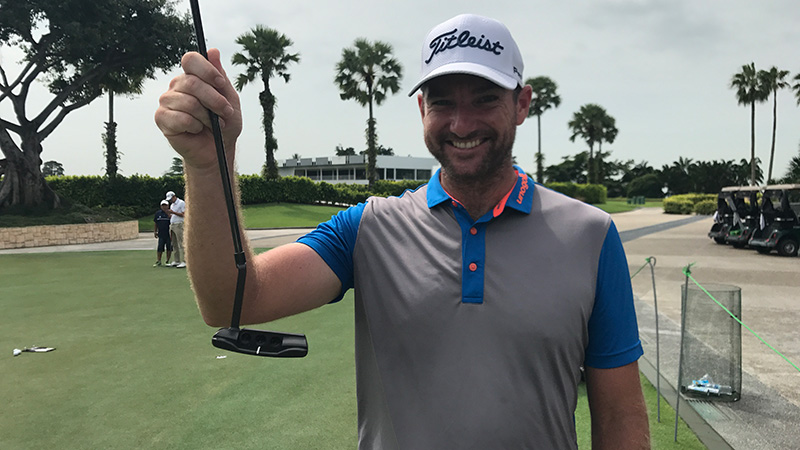 Marcus Both with his Newport Long Slant Tour prototype.