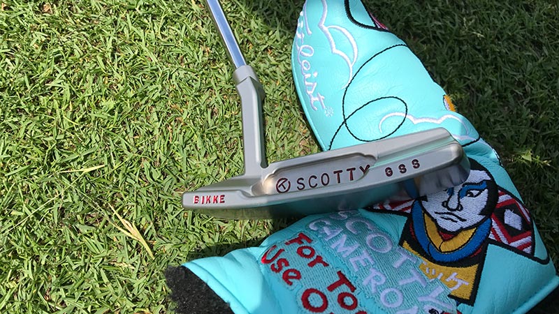 Bikke's custom Circle T headcover and Newport 2 GSS.