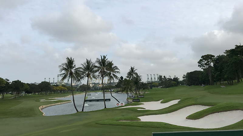 A view of the Sentosa Golf Club's Serapon Course in Singapore.