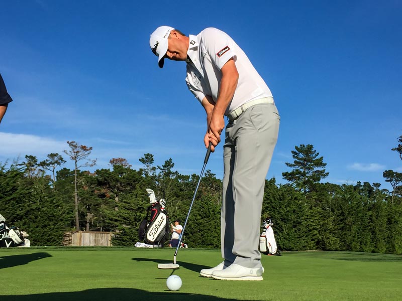 Titleist full product line player Matt Jones at work with his 009M.