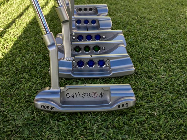 A 009M SSS leads this superior lineup of Scotty Cameron Tour putters.