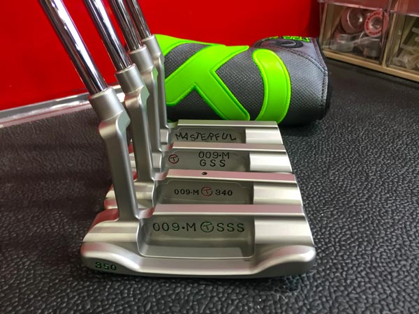 009M putters all in a row.