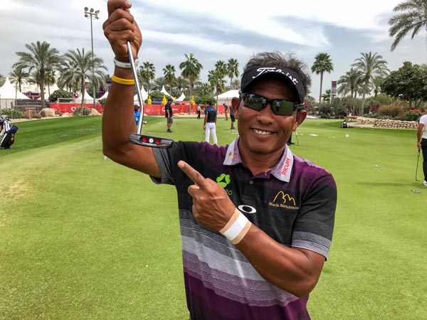 Thongchai Jaidee with a Fastback proto at the Qatar Masters.