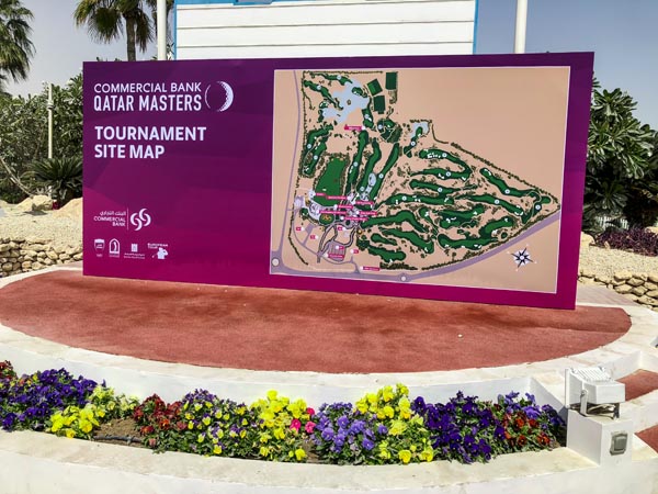 The course layout at the Qatar Masters.