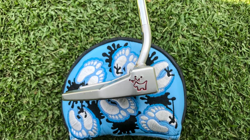 JT's hand-stamped Crowned Dog.