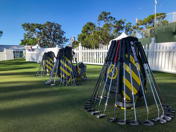 Our Caution Stripe staff bags showing the goods.