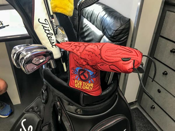 With an actual embroidered tail, this Craw Daddy headcover is one of Scotty's most elaborate designs ever.