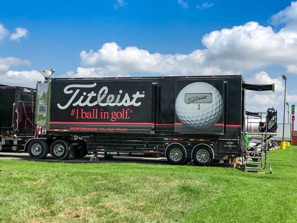The Titleist Tour Support Vehicle (TTSV) in Louisiana.