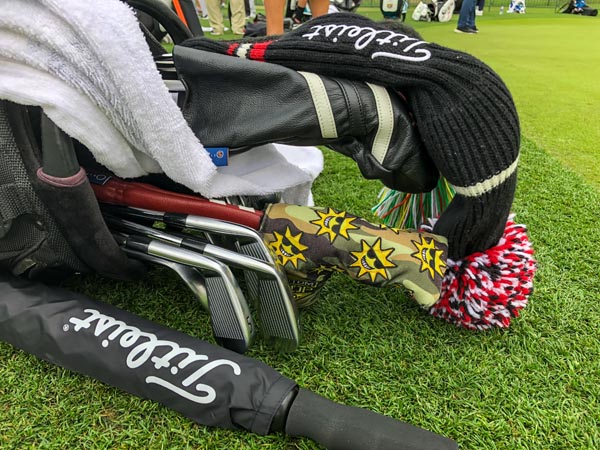 Our Custom Shop Sunshine Camo headcover at the Houston Open.