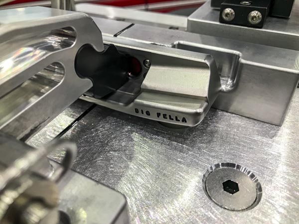 Custom hand-stamping for the Big Fella.