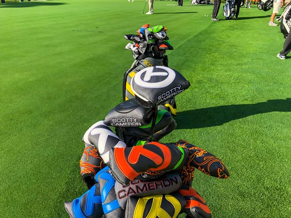 Our colorful Circle T headcovers on display at the RBC Heritage.
