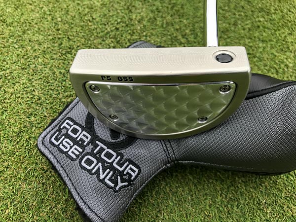 The machine turned sole plate of Scotty's P5 GSS.