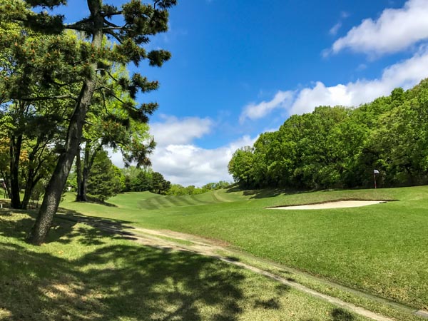 Blue skies this week at the Ibaraki Country Club's West Course.