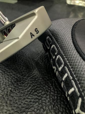 Hand-stamped for Adam Scott.