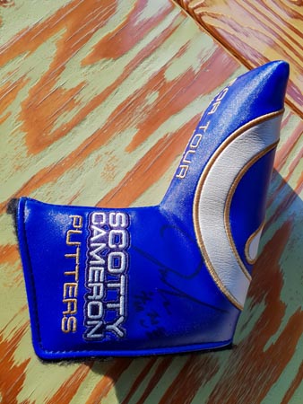 Custom Circle T headcover, signed.