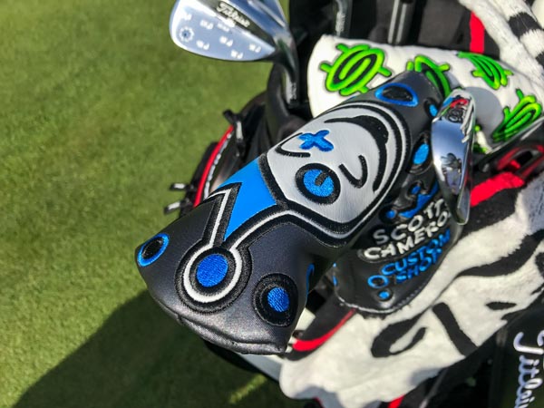 Custom Shop Jackpot Johnny headcover on Tour in Japan.
