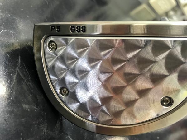 The machine turned sole of Scotty's P5 GSS.