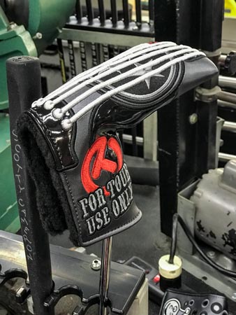 Loyal putter players at the Web.com Tour's Nashville Golf Open received Scotty's special Circle T Guitar headcover.