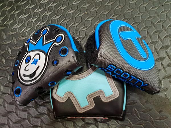 Three of the many variations of our creative headcovers.