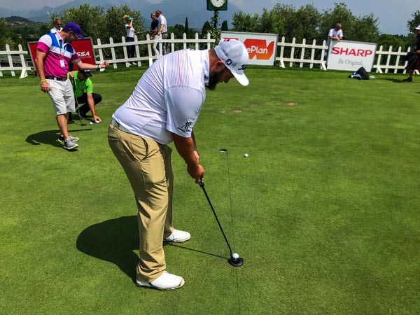Andrew "Beef" Johnston giving it a go.