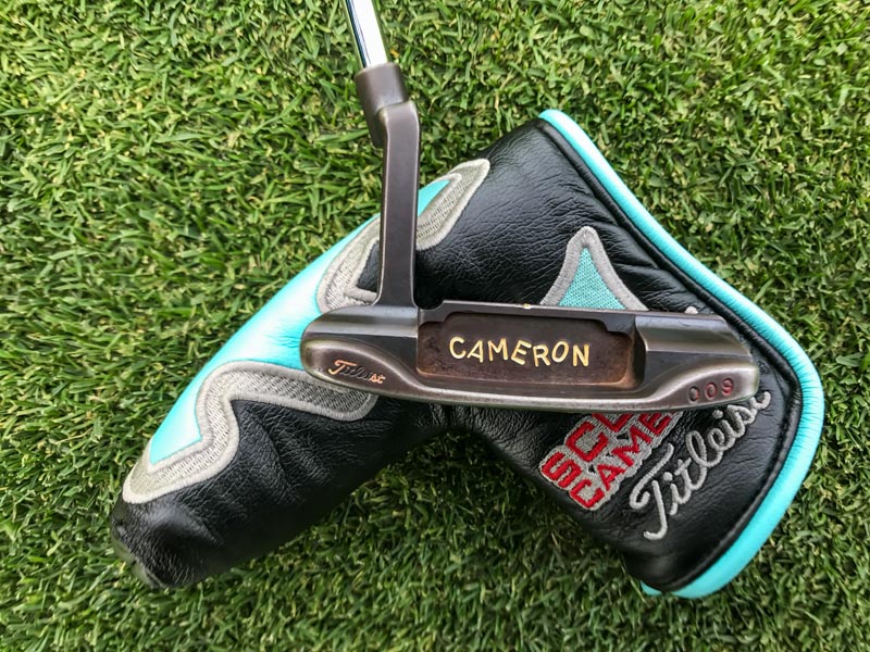 Jordan Spieth's trusty 009 with an Industrial Scotty Dog headcover.