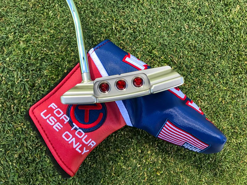 Loyal Scotty Cameron putter players were given this year's Circle T version of The Patriot headcover.