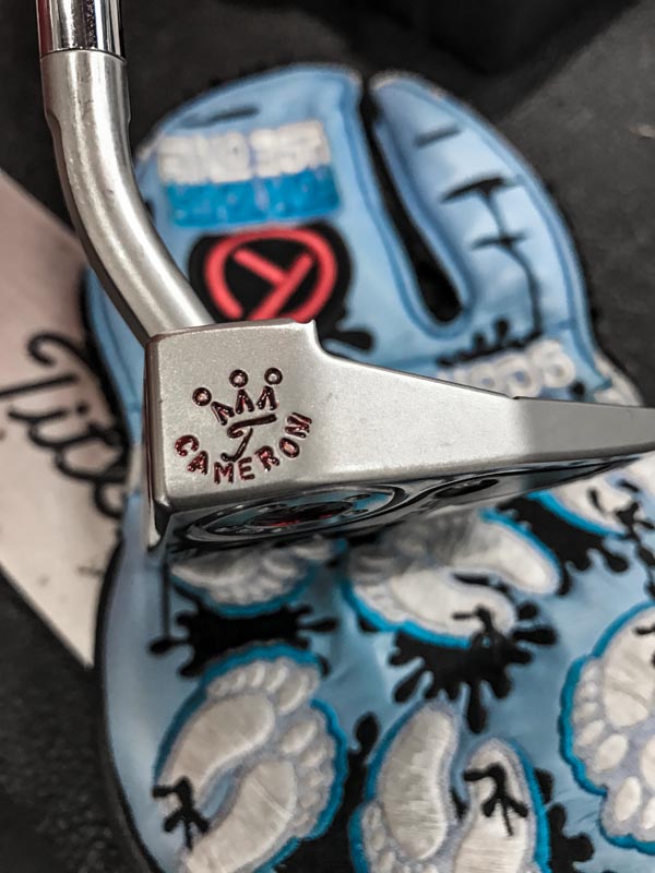 JT's putter has some great hand-stamping.