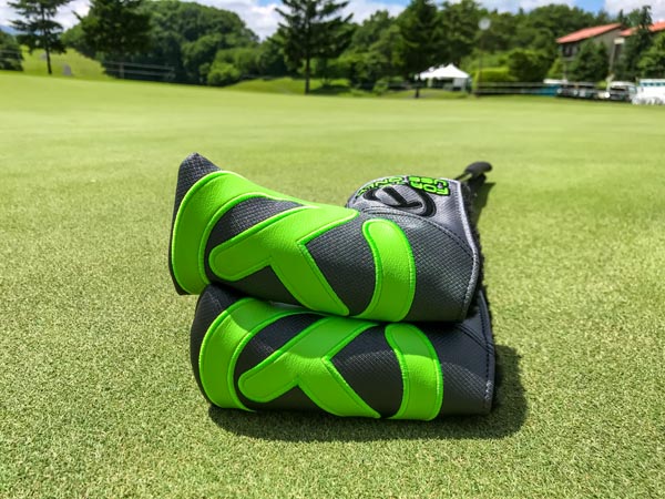 Industrial Circle T headcovers in Lime Green.