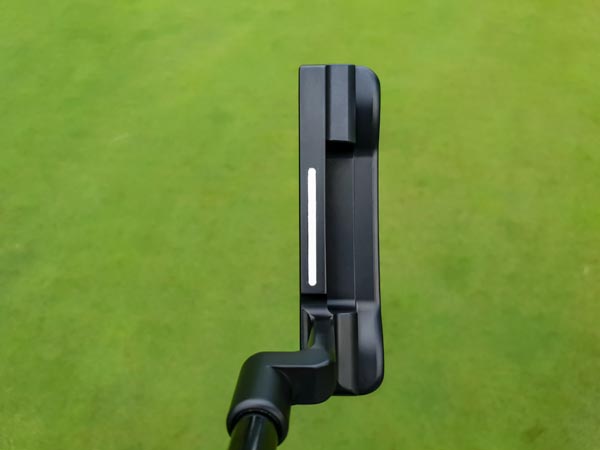 Another view of the vertically milled sight line on the topline.