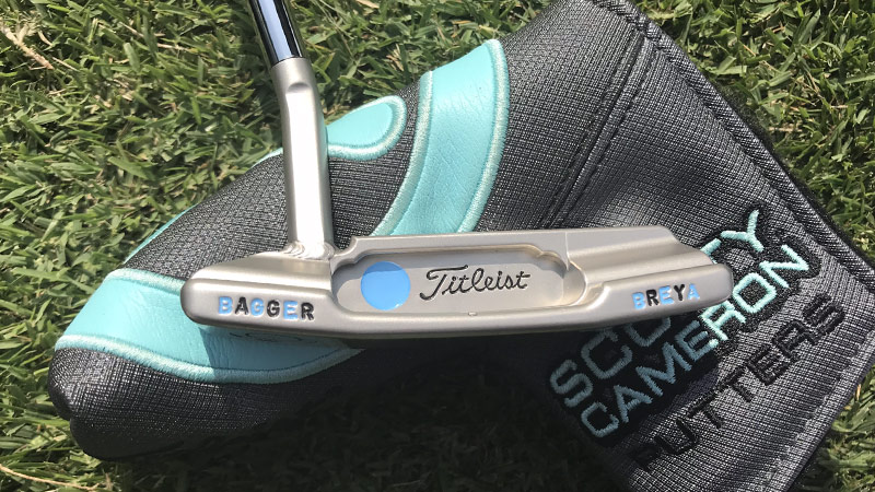 Peter Uihlein's flat milled, welded neck Newport 2.5 prototype.