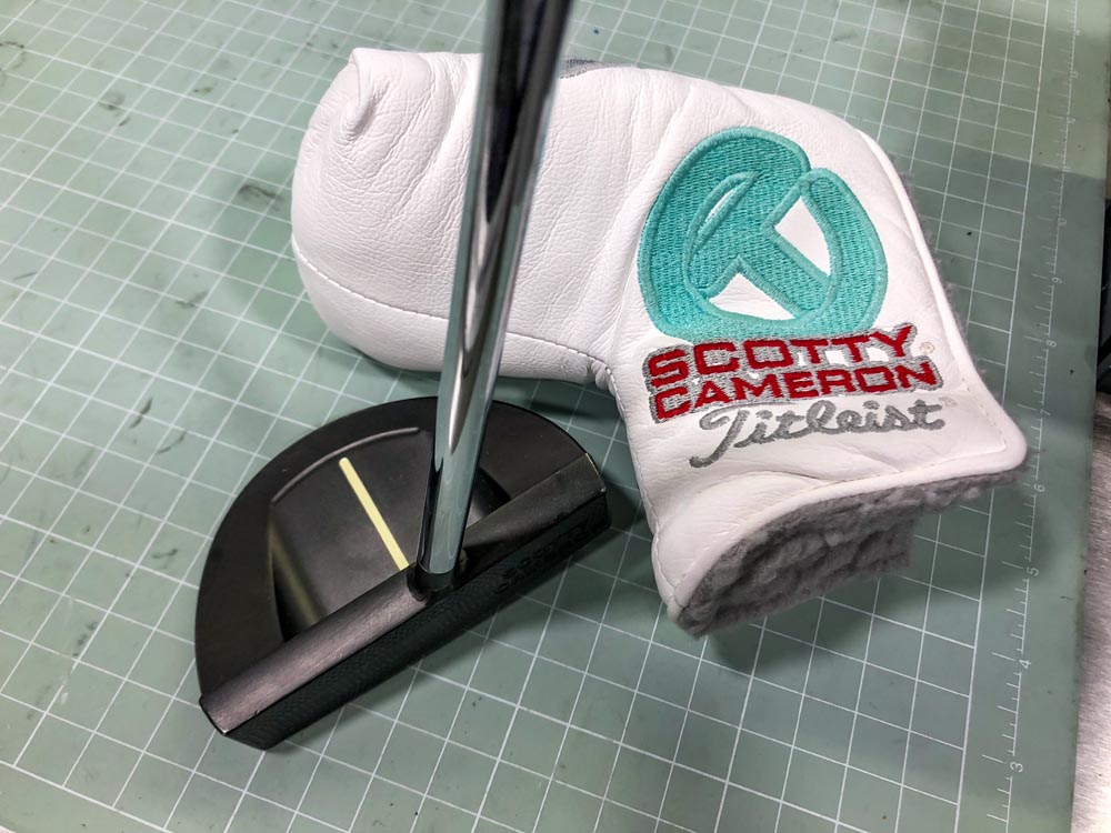 Select GoLo S Tour putter with FJTO custom headcover.