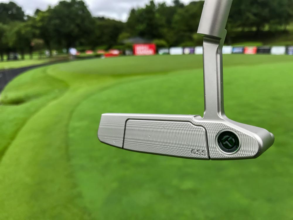 Up close with the GSS insert of our 2018 Select Newport 2 (TN2) Tour putter.
