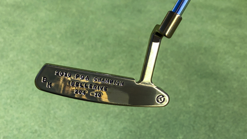 Commemorative putter made for this year's double major champion.