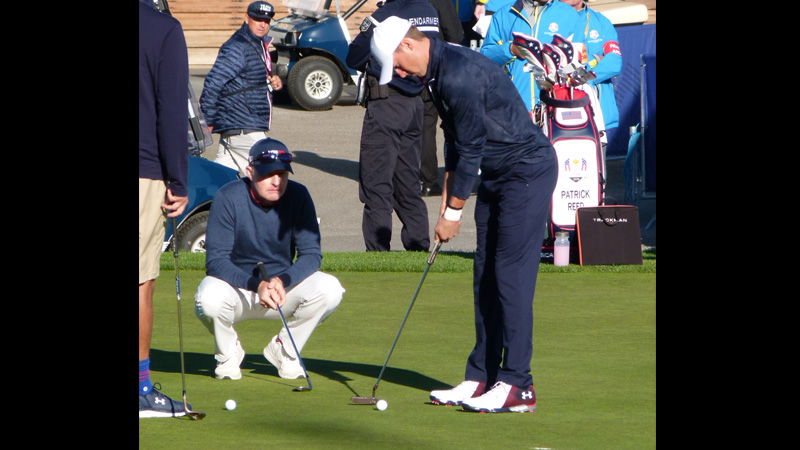 Jordan with his trusty 009 Tour putter.