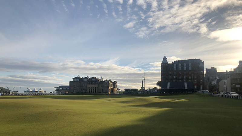 The Old Course at St. Andrews.