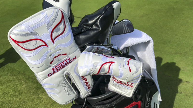 Special headcovers for the Japan Open.