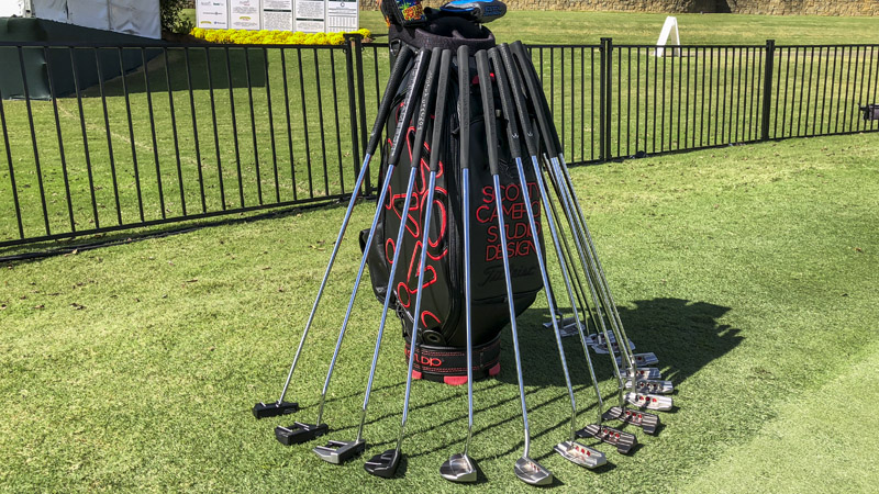 Our Scotty Cameron staff bag with the goods.