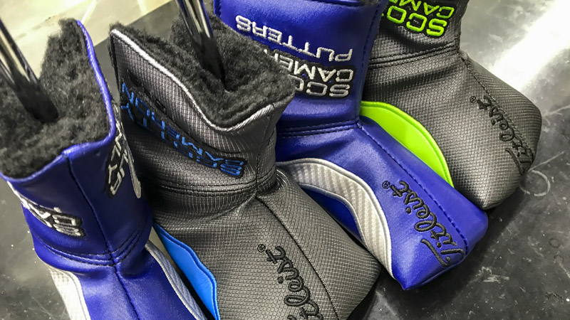 Circle T headcovers in the Titleist Tour Support Vehicle (TTSV).