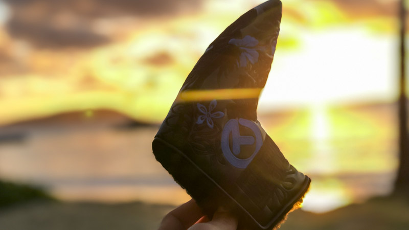 Circle T Lights Out Luau Hula Girl headcover.