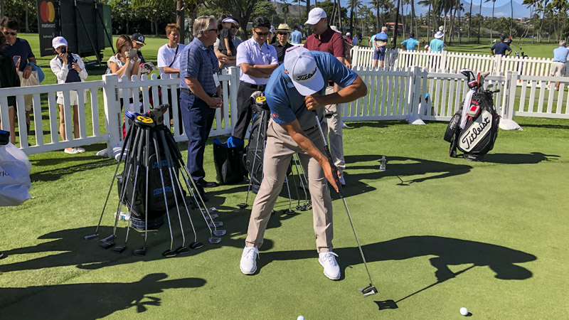 Adam Scott giving it a go.