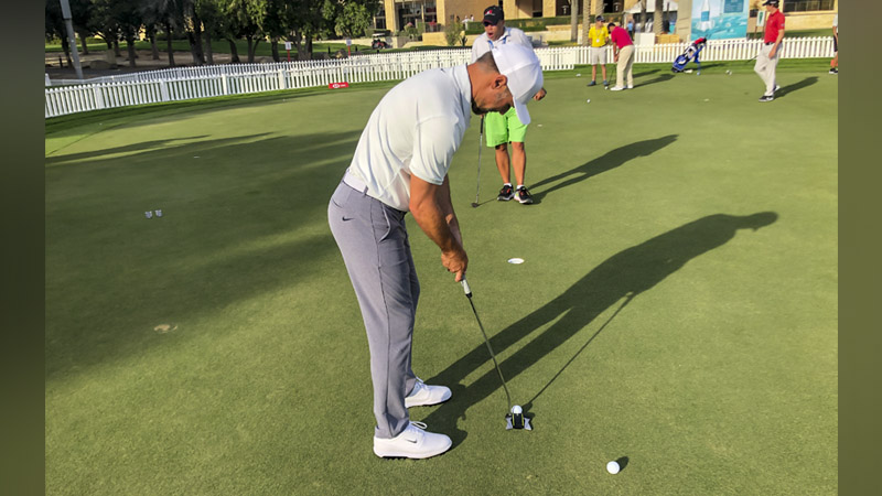 Checking out the "12" prototype mallet.