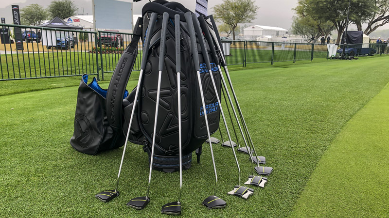 Our new staff bag at The Desert Classic.