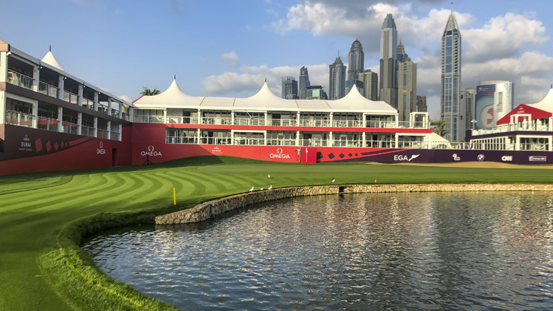 The 18th at Emirates GC.