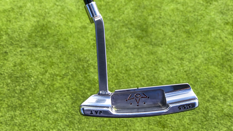 The stamping is right-side-up when it's in the bag.